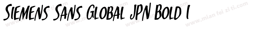 Siemens Sans Global JPN Bold Italic字体转换